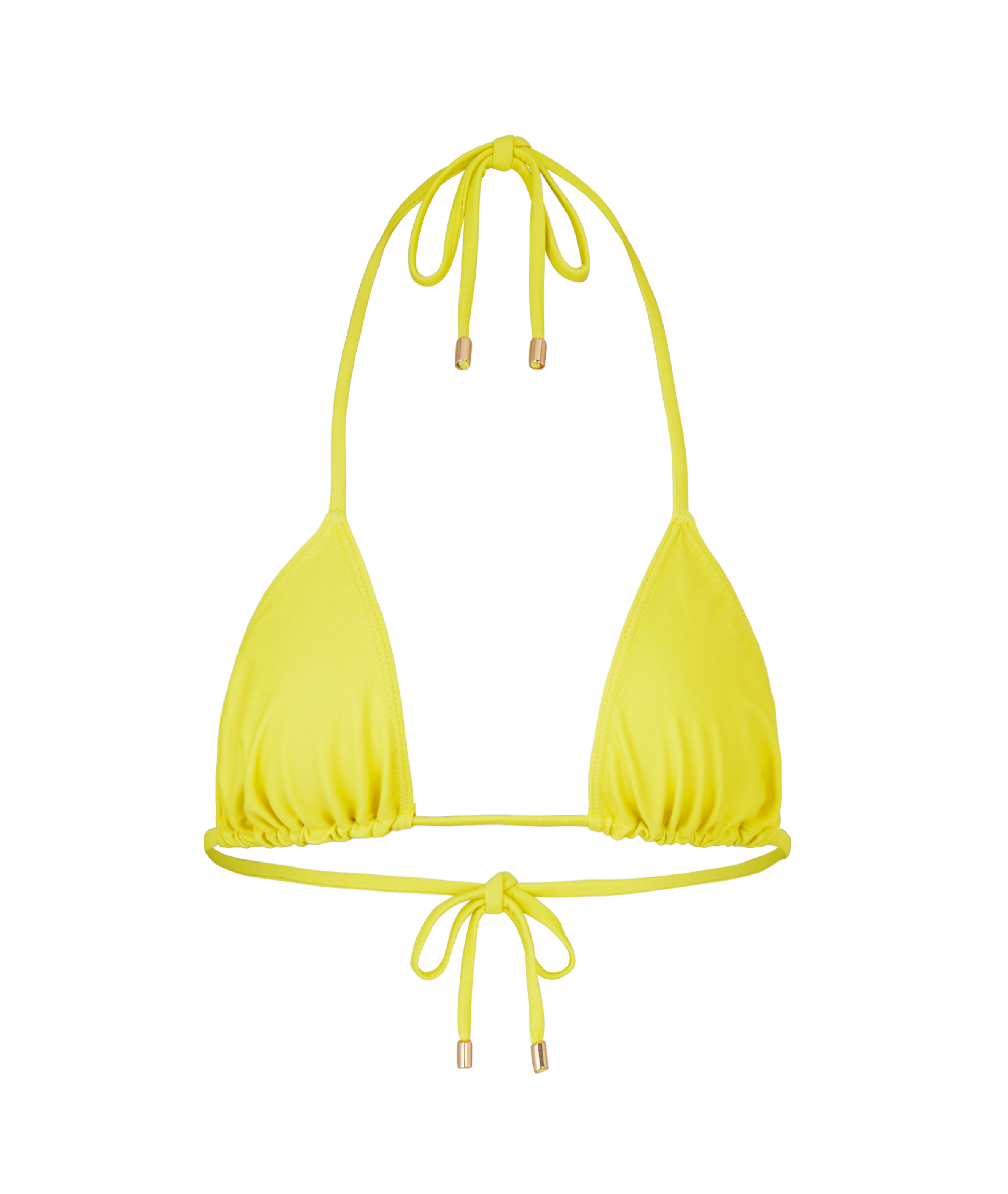Kylie Swim Yellow Bikini Top