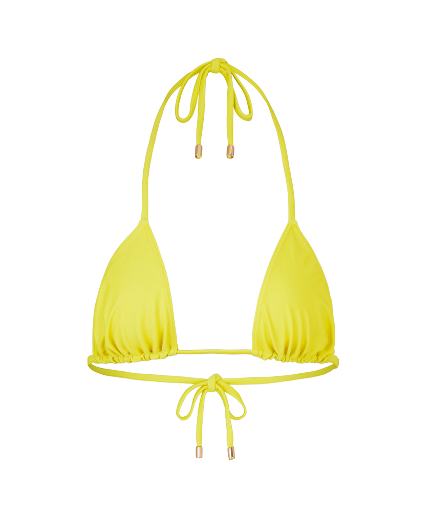 Kylie Swim Yellow Bikini Top