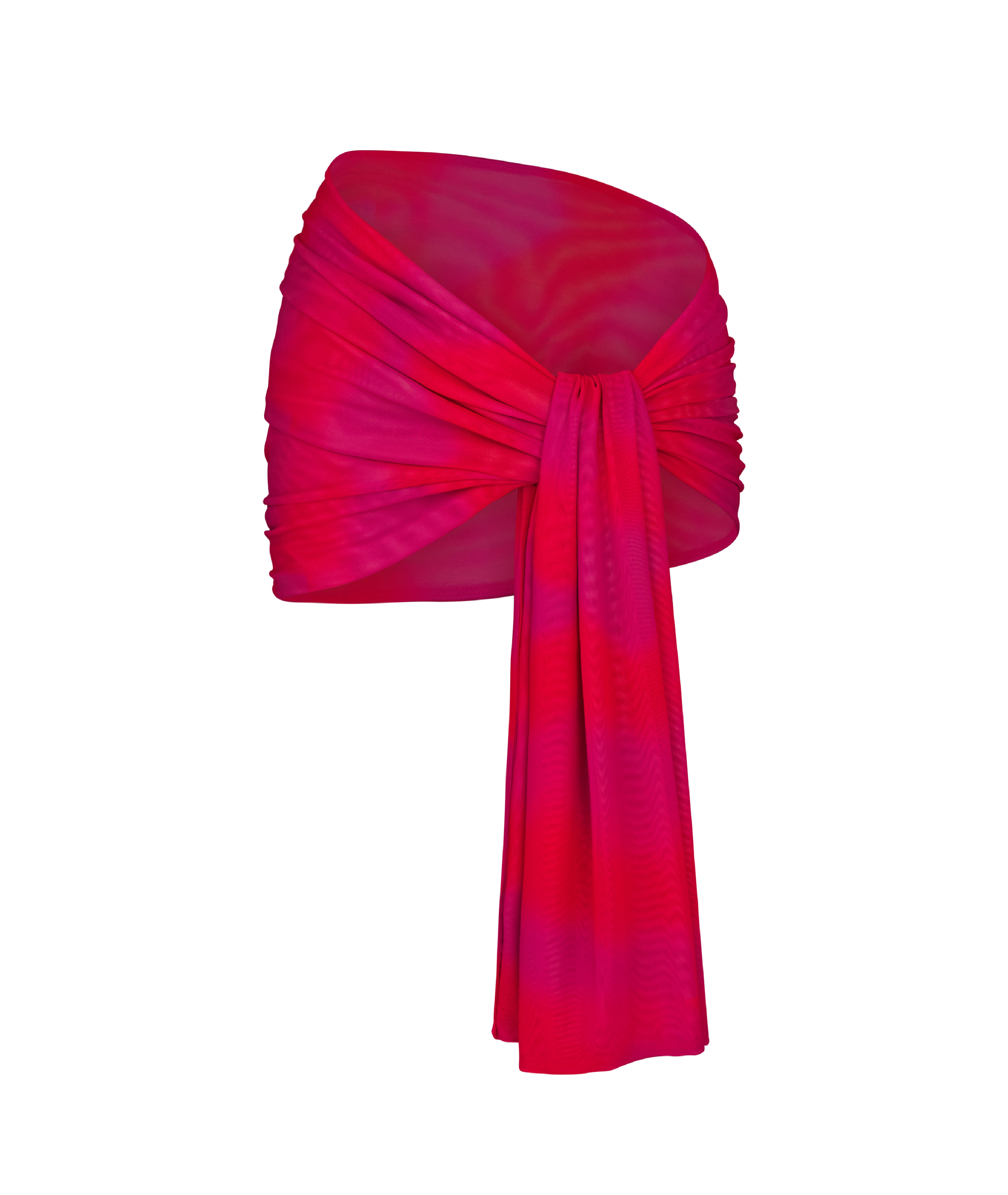 Kylie Swim Red/Pink Ombre Sarong.